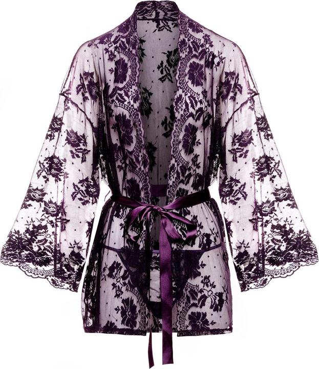 Produktbild Christine Le Duc Spitzen Kimono Graceful Lila (3XL)