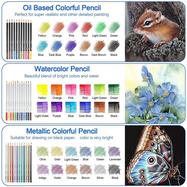 Image du produit H+B 75 pièces Set de crayons à dessin (75 x)
