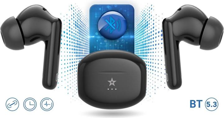 Image du produit Giewont RealSound PRO ANC ENC GWS800-1 kabellose Kopfhörer Schwarz (ANC, 3360 h, Sans fil)