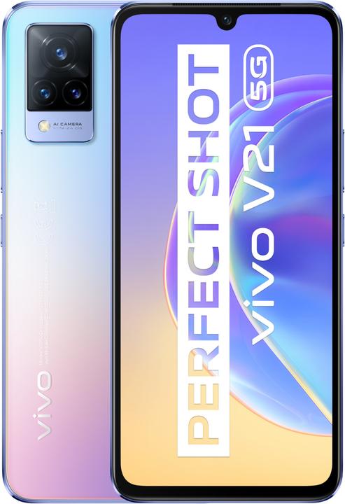 Produktbild Vivo V21 5G (128 GB, Sunset Dazzle, 6.44", Hybrid Dual SIM, 64 Mpx, 5G)