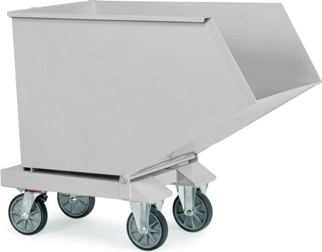Immagine prodotto Fetra Cassone ribaltabile per trucioli RAL 7035 con rubinetto di scarico (750 kg)