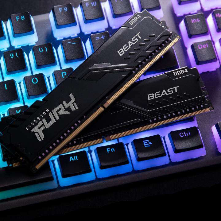 Actual product image Kingston FURY Beast (2 x 4GB, 3200 MHz, DDR4-RAM, DIMM)