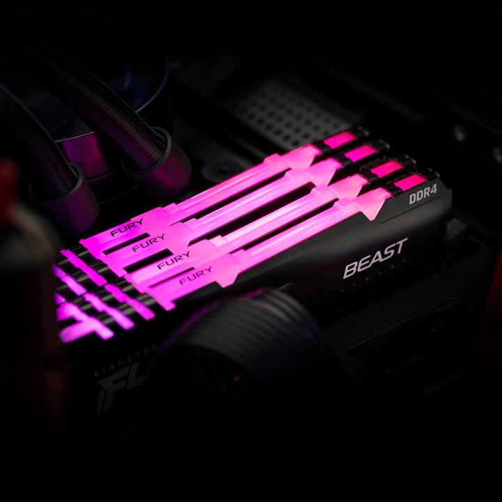 Produktbild Kingston FURY Beast RGB (1 x 16GB, 3200 MHz, DDR4-RAM, DIMM)