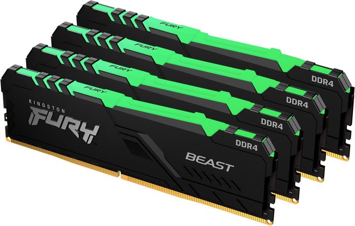 Produktbild Kingston FURY Beast RGB (4 x 8GB, 3200 MHz, DDR4-RAM, DIMM)
