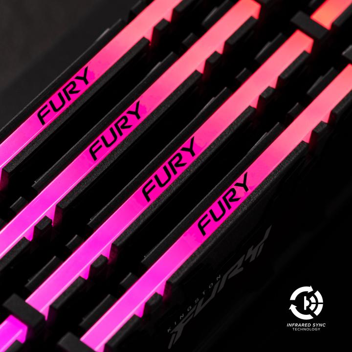 Productafbeelding Kingston FURY Renegade RGB (2 x 16GB, 3600 MHz, DDR4 RAM, DIMM 288 pin)