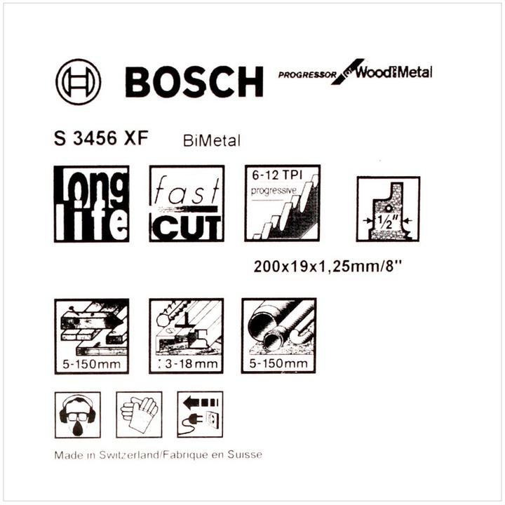 Productafbeelding Bosch Professional Zubehör Sabre zaagbladen S3456XF