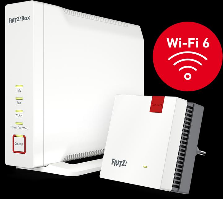 AVM FRITZ!Box 4060 + Repeater 1200 AX Wifi 6 Mesh Bundle