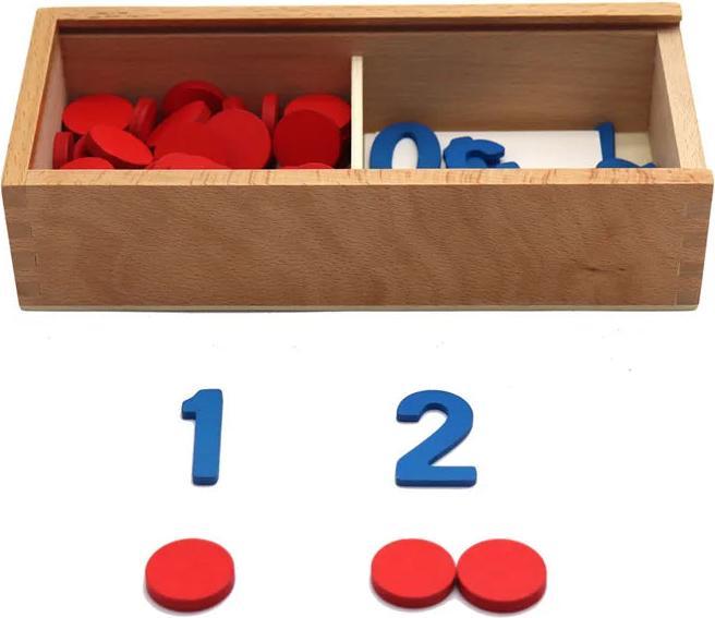 Activity Board Children's wooden cognitive number cards maths game educational toy for early years children