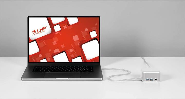 Produktbild LMP PowerDock Weiss (USB-C, 5 Ports)