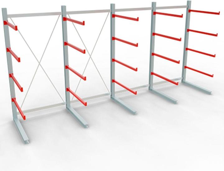 Immagine prodotto Schulte Lagertechnik K 6000 scaffale base a sbalzo 5 montanti - 1 lato