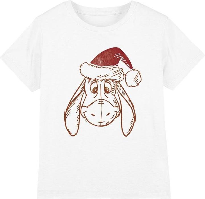 Actual product image Winnie the Pooh Childrens/Kids Eeyore Hat Christmas T-Shirt (140)