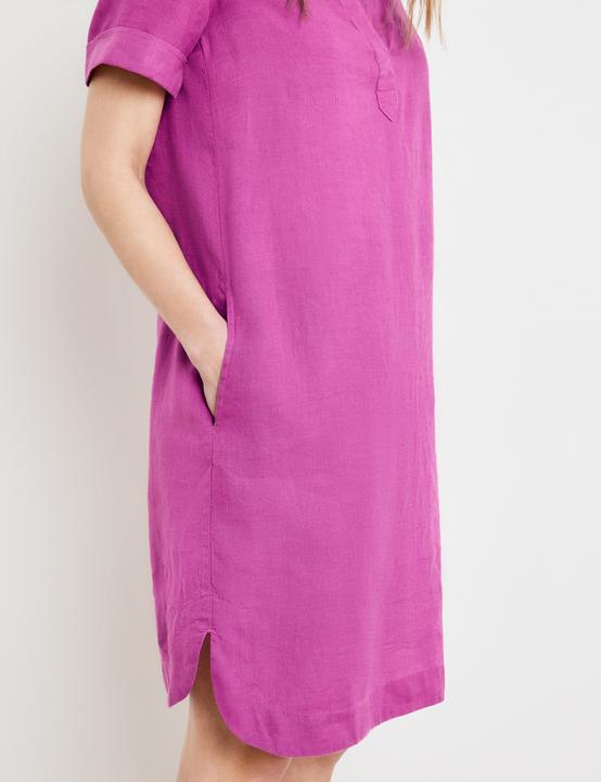 Produktbild Gerry Weber Leinenkleid mit Ärmelaufschlag Kleid Gewebe (40)
