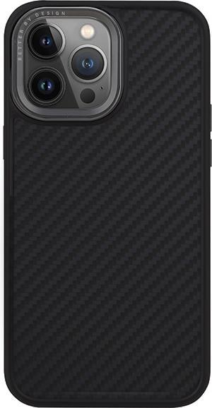 Actual product image Uniq case Keva iPhone 15 Pro Max 6.7" Magclick Charging czarny/carbon black (Apple iPhone 15 Pro Max)