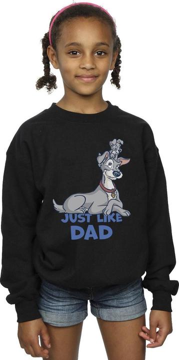 Produktbild Disney Lady And The Tramp Just Like Dad Sweatshirt Mädchen (128)