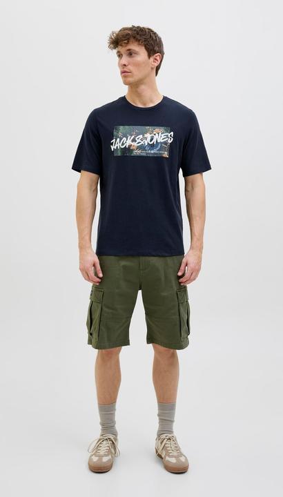 Actual product image Jack & Jones Jjhawaii Shape Tee Ss Crew Neck Ln (L)