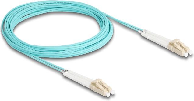 Actual product image Delock Fibre optic cable LC-D > LC-D multimode OM3 angled 5.0m (CAT8.2, 5 m)