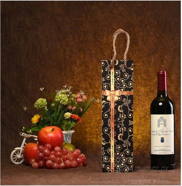 Immagine prodotto MU Style Borsa regalo per bottiglie di vino della serie Loop (set di 2) (Sacchetto, 1 x)