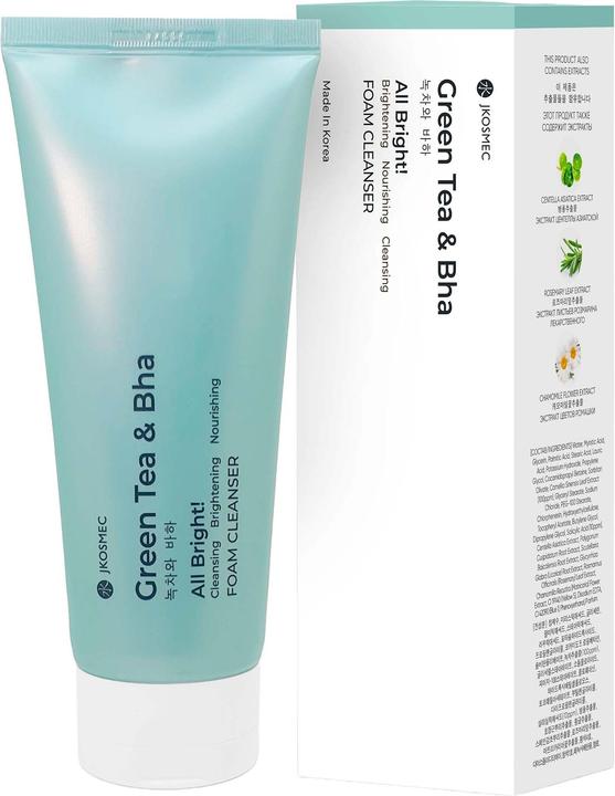Produktbild JKosmec All Bright Green Tea and BHA Foam Cleanser (180 ml)
