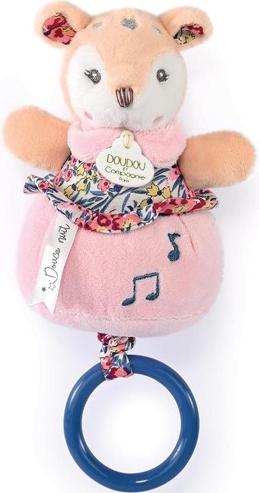 Actual product image Doudou et Compagnie Musical Toy Fawn 20cm