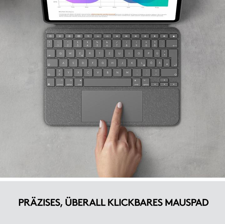 Actual product image Logitech Combo Touch (CH, iPad Pro 11 2021 (3rd Gen), iPad Pro 11 2020 (2. Gen), iPad Pro 11 2018 (1. Gen), iPad Pro 11 2022 (4th Gen))