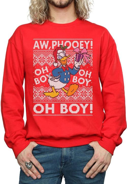 Immagine prodotto Disney Donald Duck Christmas Fair Isle Felpa Uomo (M)