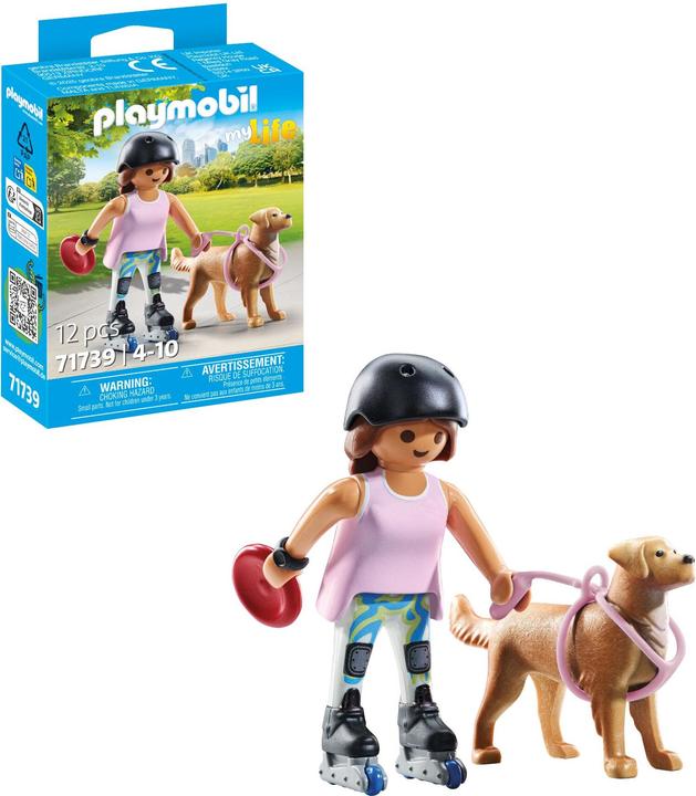 Immagine prodotto Playmobil 71739 Inliner con retriever (71739, Playmobil City Life)