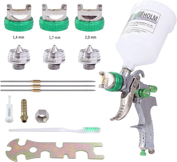 Actual product image TrutzHolm HVLP spray gun set
