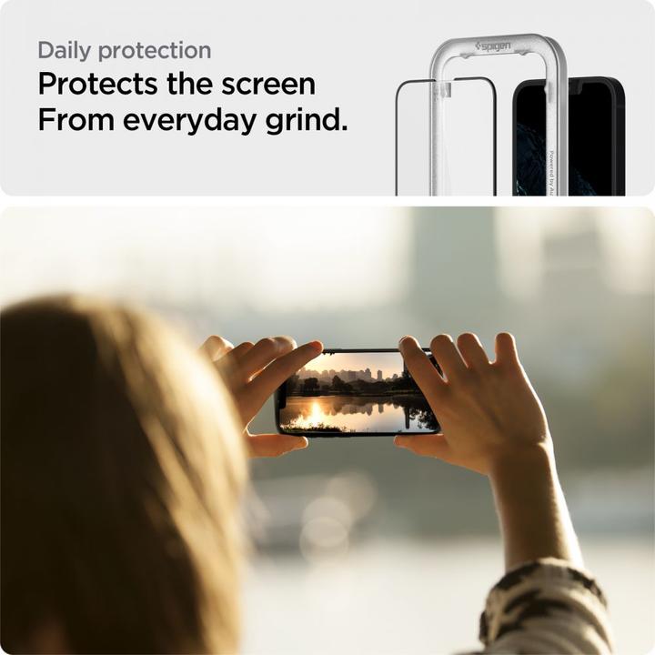 Actual product image Spigen AGL03387 Cell Phone Protective Case (6.1 inch) Cover (1 Piece, Apple iPhone 13)