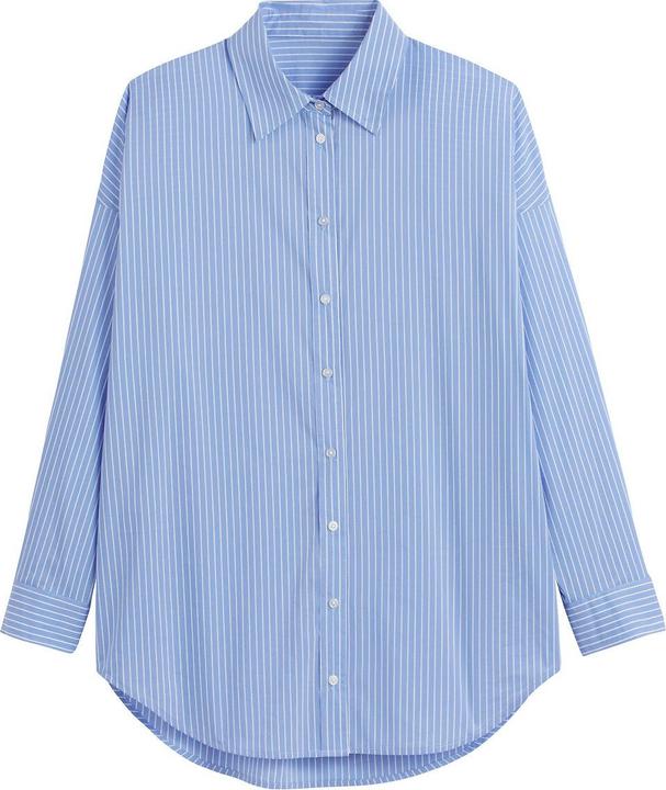 La Redoute Collections Weite Bluse mit langen Ärmeln und Streifenmuster