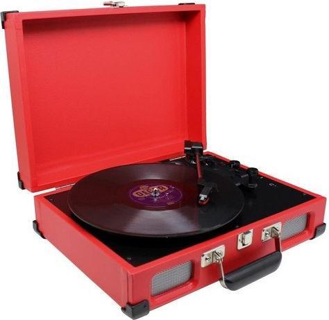 Actual product image Soundmaster PL580RO - Suitcase model platenspeler - Rood (Semi-automatic)