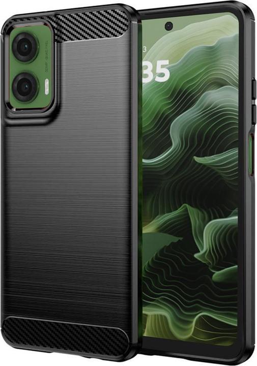 Produktbild Techsuit - Carbon Silicone - Motorola Moto G35 - Black (Motorola Moto G35)