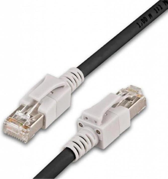 Produktbild Wirewin Cat.6A LED Patchkabel 2m schwarz (S/FTP, S/STP, CAT6a, 2 m)