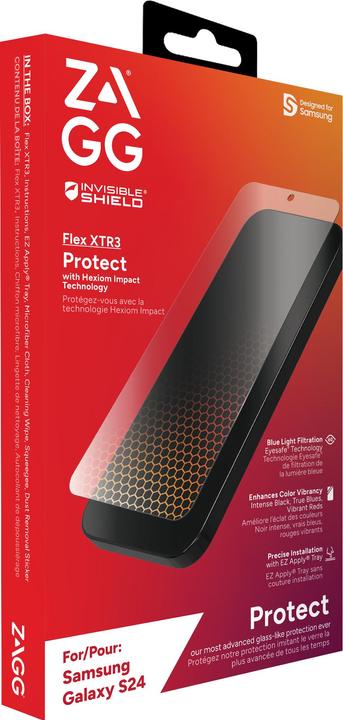 Actual product image Zagg InvisibleShield Flex XTR3 B Samsung Galaxy S24 Screen INTL (1 Piece, Samsung Galaxy S21)