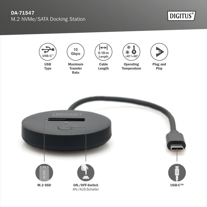 Immagine prodotto Digitus Docking station M.2 NVMe/SATA