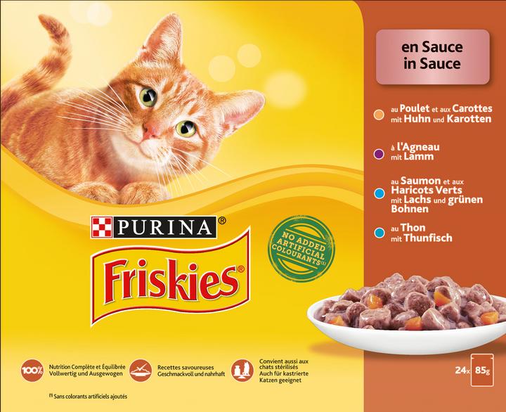 Immagine prodotto Friskies In salsa (Adulto, 24 pz., 2040 g)