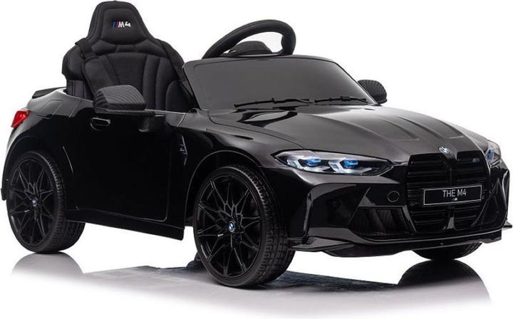 Actual product image Es-toys Electric children's car - black - "BMW M4" - Licensed - 12V7A battery, MP3, leather seat+EVA (12 V)