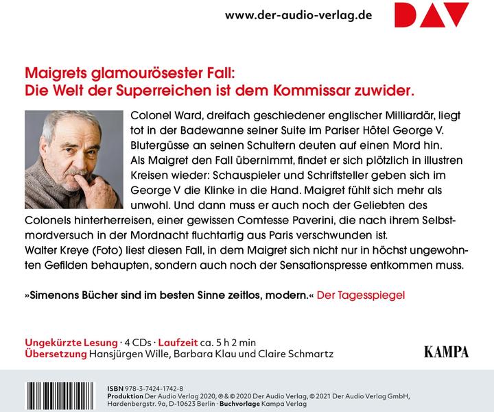 Image du produit Maigret en voyage (Hansjürgen Wille, Claire Schmartz, Barbara Klau, Wolfgang Stockmann, Georges Simenon, Allemand)