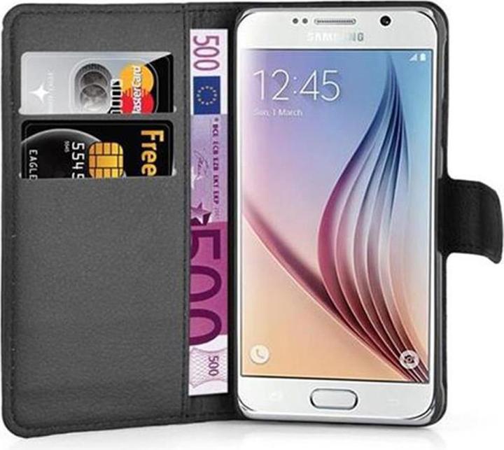 Actual product image Cadorabo Book with stand function cover (Samsung Galaxy S6)