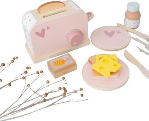 Image du produit Activity Board Jouets de cuisine, grille-pain en bois, ustensiles de cuisine, accessoires pour enfants, cuisine