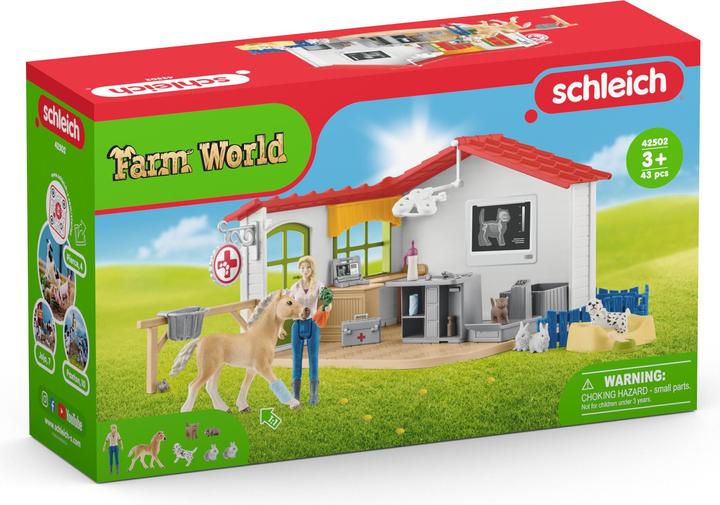 Image du produit Schleich Cabinet vétérinaire avec animaux de compagnie