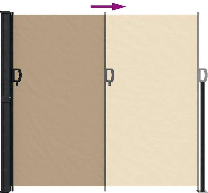 Actual product image VidaXL Extendable side awning (1.80 m)