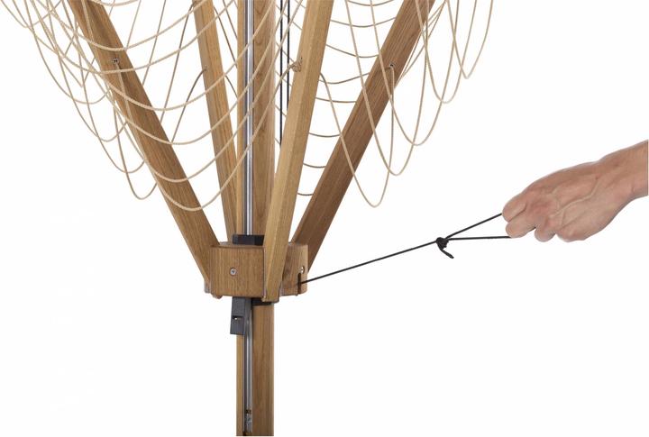 Produktbild Stewi OAK Eiche & Chromstahl Wäschespinne