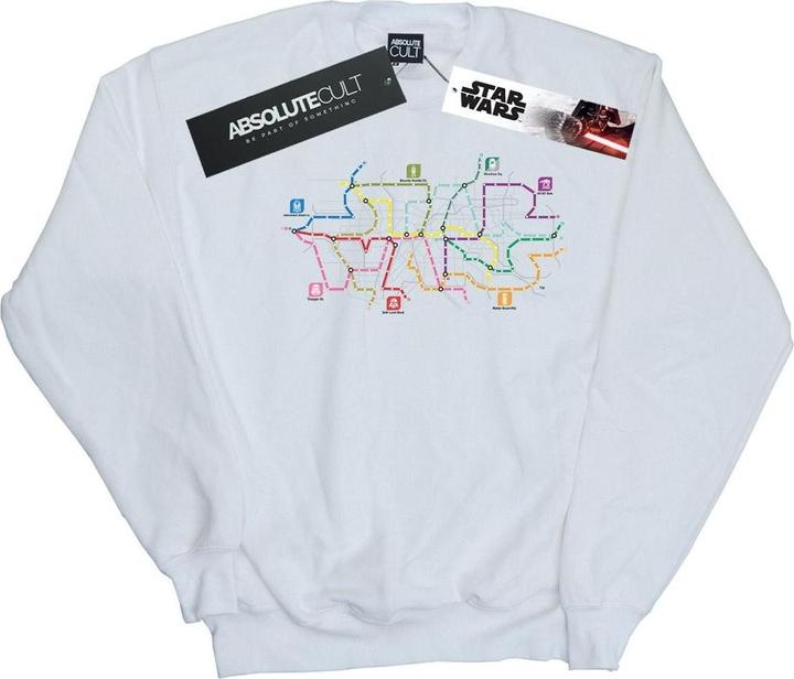 Actual product image Star Wars Mens Subway Map Logo Sweatshirt (5XL)