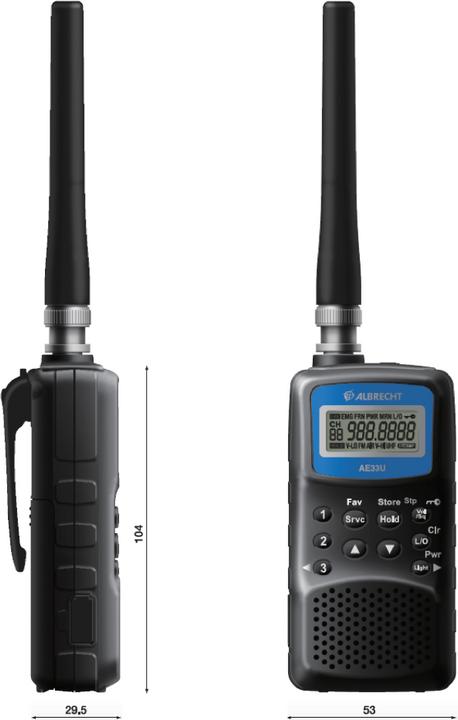 Actual product image Albrecht AE 33 U Hand scanner (0.10 km)