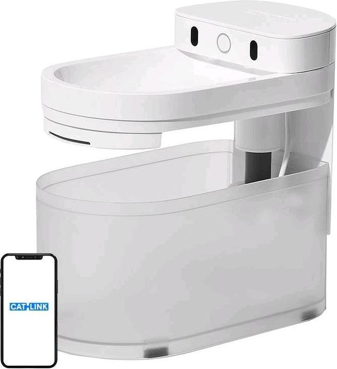 Produktbild Catlink Pure 3 smart dog and cat fountain/drinker (white) (2.30 l)