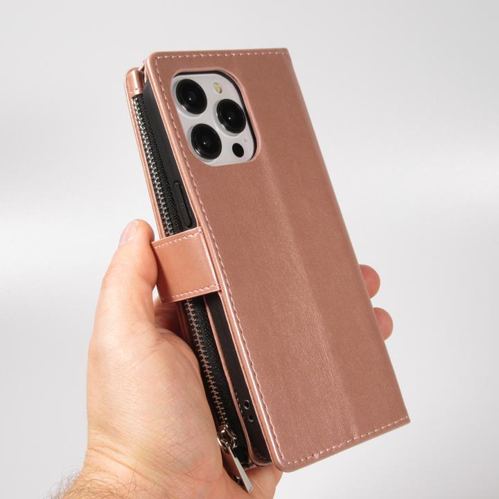 Produktbild PhoneLook Hülle Brieftaschen-Hülle luxuriös und raffiniert mit Magnet Verschluss & Münz- und Kartenfach (Apple iPhone 15 Pro)