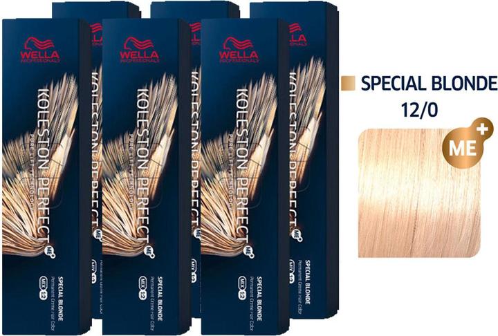 Immagine prodotto Wella Koleston Perfect ME+ Special Blonde 6er Set 12/0 Blond Natur (12, 0 Biondo naturale)