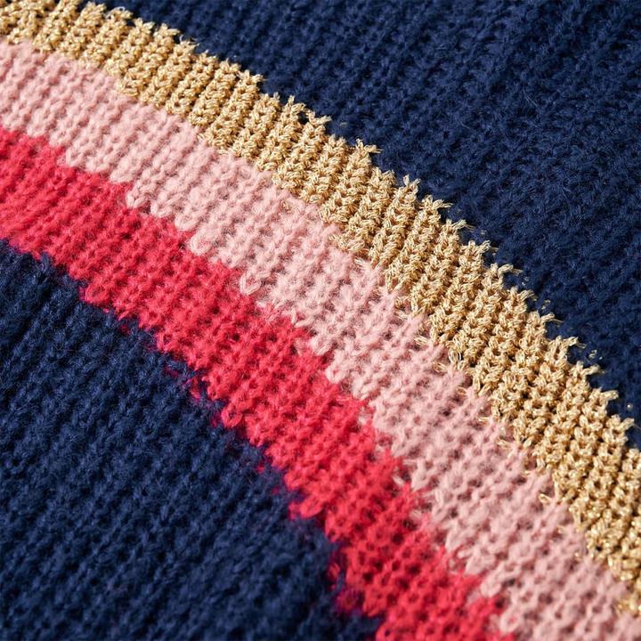Image du produit VidaXL Pullover enfant tricoté bleu marine 116,Matériau : 67 (116)