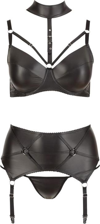 Immagine prodotto Cottelli Collection Set 3 pezzi wet look (L, 85 E)