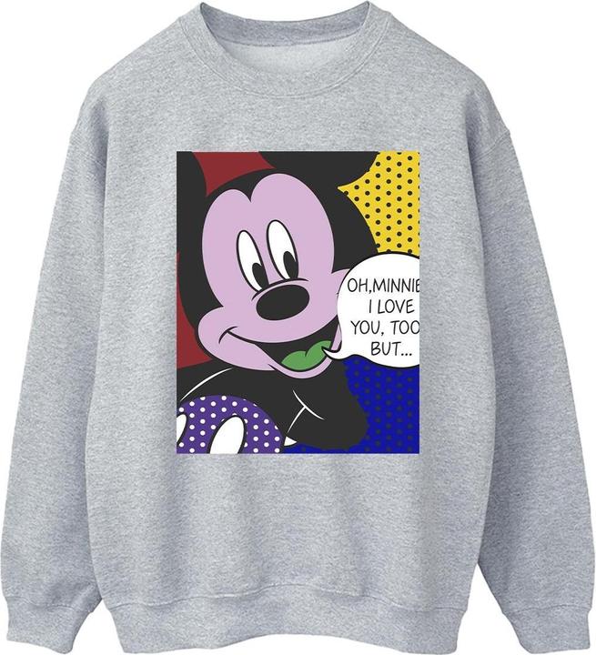Disney Mickey Mouse Oh Minnie Pop Art Sweatshirt (L)
